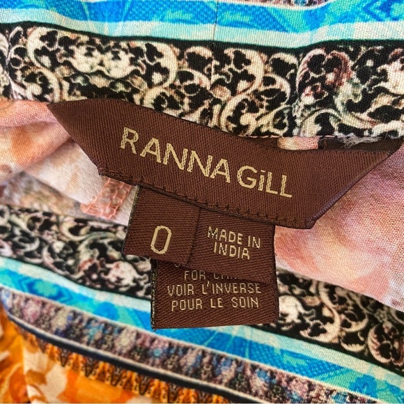 Anthropologie || Ranna Gill Samaire Wide Leg Pants Trousers Floral 0 - Picture 5 of 9